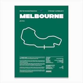 F1 Race Track Melbourne Formula 1 Racing Track F1 Merch Formula One F1 Poster Formula 1 Poster F1 Canvas Print