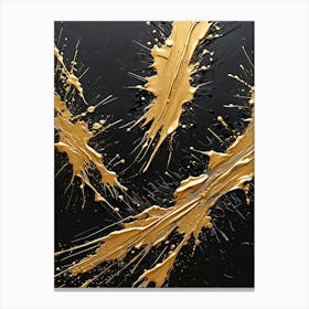 Gold Splatter no3 Lienzo