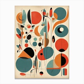 Mid Century Abstract Retros B Art Print Canvas Print