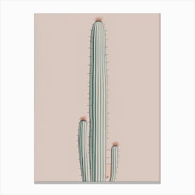 Rat Tail Cactus Simplicity Canvas Print
