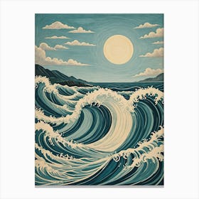 Sunshine Over The Ocean Waves Toile