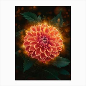 Dahlia Flower Canvas Print