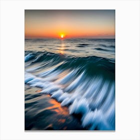 Sunrise At The Beach-Reimagined Canvas Print