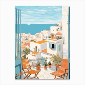 Tunis Tunisia 4 Illustration Canvas Print