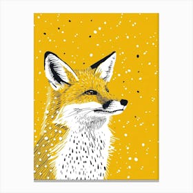 Yellow Fox 1 Canvas Print