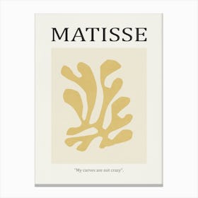 Inspired by Matisse - Yellow Flower 02 Canvas Print