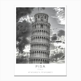 Pisa Leaning Tower Canvas Print