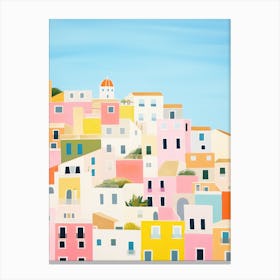Amalfi Coast, Italy Colourful View 1 Canvas Print