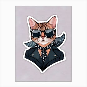 Cat In Sunglasses 5 Canvas Print