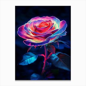 Rainbow Rose 4 Canvas Print