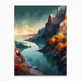 Landscape Painting 164 Canvas Print