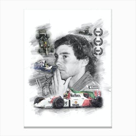 Ayrton Senna Canvas Print