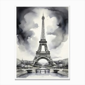 Paris Eiffel Tower art print Canvas Print