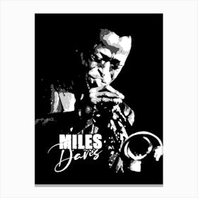 Miles Davis Jazz Music Trumpeter Legend Canvas Print