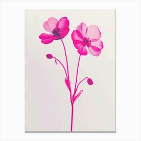 Hot Pink Forget Me Not 1 Canvas Print