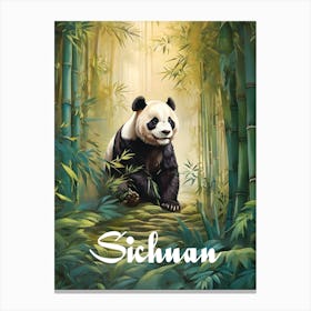 Sichuan Giant Panda Canvas Print