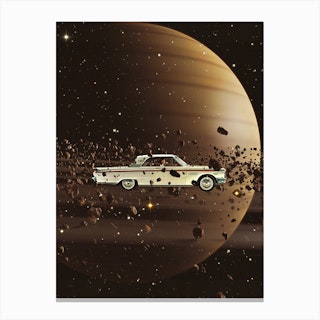 Saturn Car Canvas Print