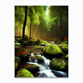 Mossy Forest 10 Canvas Print