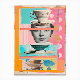 Polaroid Inspired Afternoon Tea 3 Canvas Print