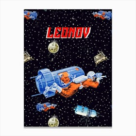 Leonov — Soviet space art [Sovietwave] Canvas Print