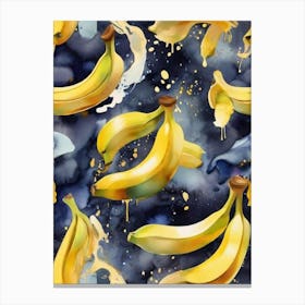 Bananas Paintings Canvas Print