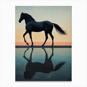 Horse Reflection Canvas Print