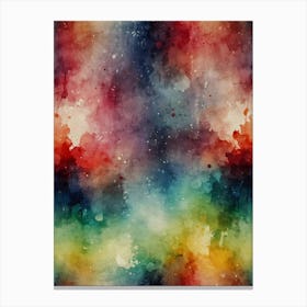 Watercolor Abstract Seamless Pattern Canvas Print