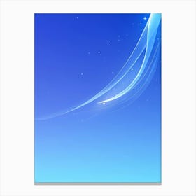 Blue Sky With Stars 1 Canvas Print