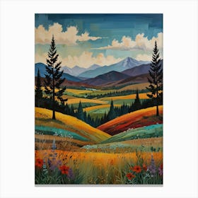 Landscape Painting 1 Canvas Print