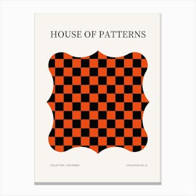 Checkered Pattern Poster 23 Canvas Print