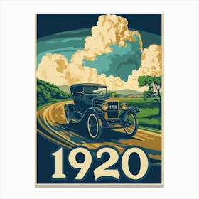 Aihrgdesign A Retro Industrial Poster Promoting Modern Automo 2f0f7a17 1da9 4f3c B13c 54a2b0a15f10 2 Canvas Print