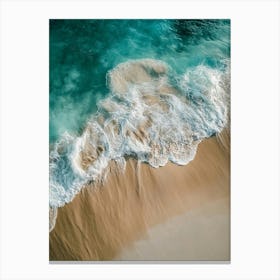 Aerial View Of A Beach 47 Canvas Print