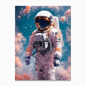 Astronaut In Space Print    Canvas Print