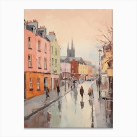 Dreamy Winter Painting Dublin Ireland 1 Canvas Print