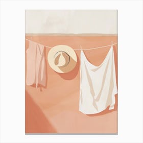 Hat And Clothes Canvas Print