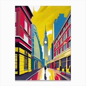 London City Street 2 Canvas Print