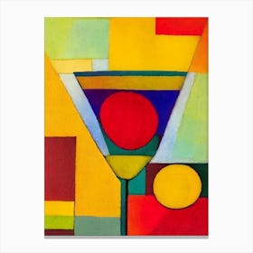 Lemon Drop Paul Klee Inspired Abstract 2 Cocktail Poster Canvas Print