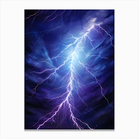 Lightning In The Sky 10 Canvas Print