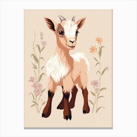 Baby Animal Illustration  Goat 4 Canvas Print