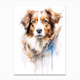 Australian Sheppard Dog As A Jedi 2 Canvas Print