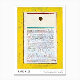 Paul Klee 16 Canvas Print