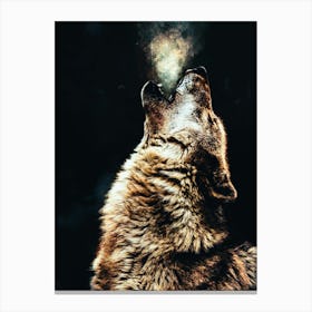 Howling Wolf Canvas Print