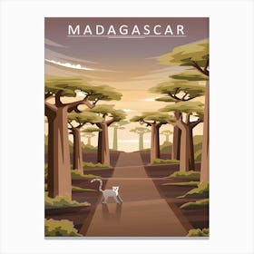 Madagascar Print Poster Canvas Print