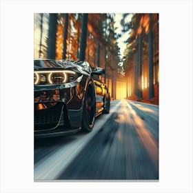 Bmw M4 Road Canvas Print