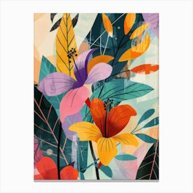 Tropical Flowers 6 Canvas Print