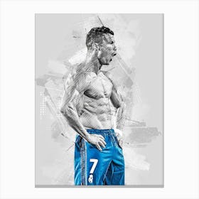 Cristiano Ronaldo Drawing Legendary Canvas Print