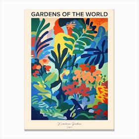 Kairakuen Gardens, Japan 2 Gardens Of The World Poster Canvas Print