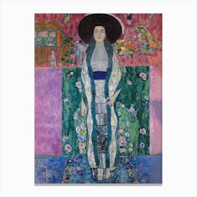 Portrait Of Adele Bloch Bauer, Gustav Klimt Canvas Print