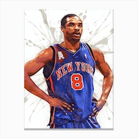 Latrell Sprewell New York Knicks Canvas Print