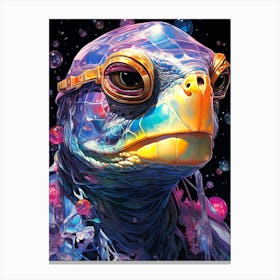 Turtle In Space 1 Canvas Print
